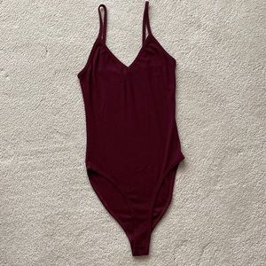V neck bodysuit